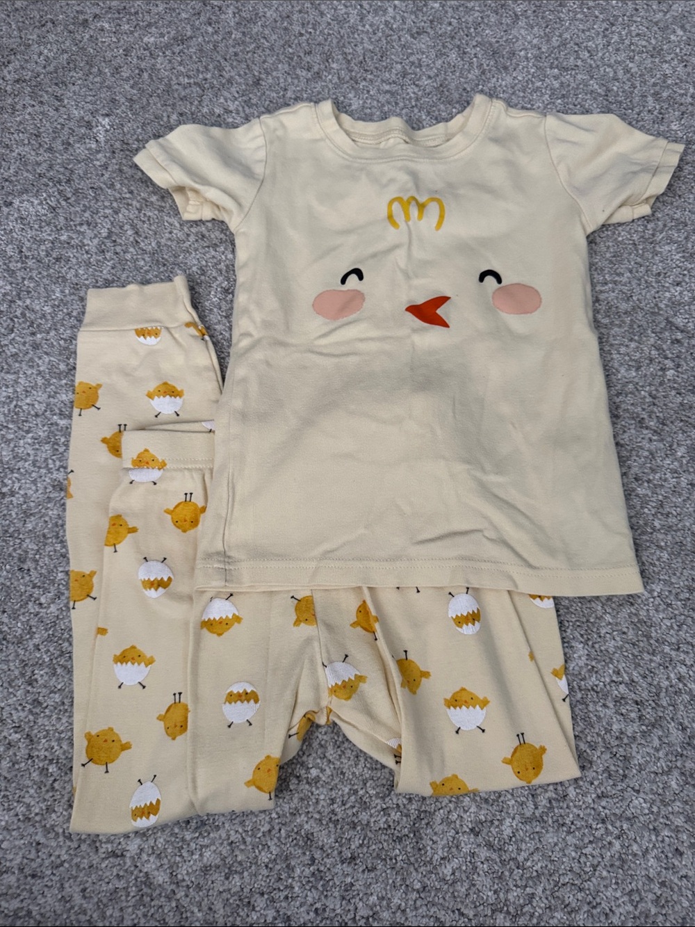 Old Navy Cream Chick Short Sleeve Pajama Set